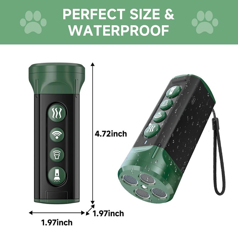 BOKKY 6-in-1 Anti Barking Device for Dogs with 3X Sonic Emitters Convertible Waterproof Dog Bark Deterrent of 4 Ultrasonic Heads Up to 32FT Long - Safe for Dogs Training - Indoor & Outdoor - Image 2